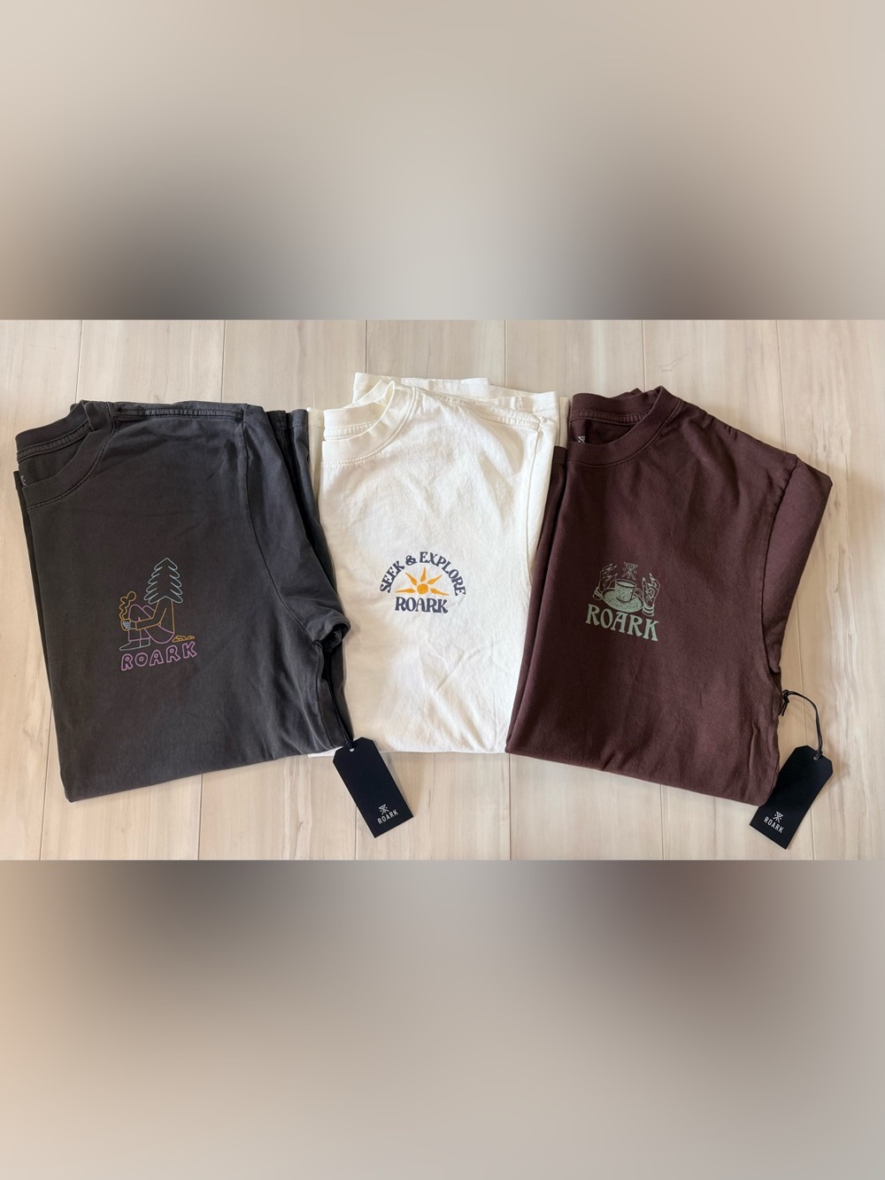 Roark set of 3 men’s t-shirts size L
